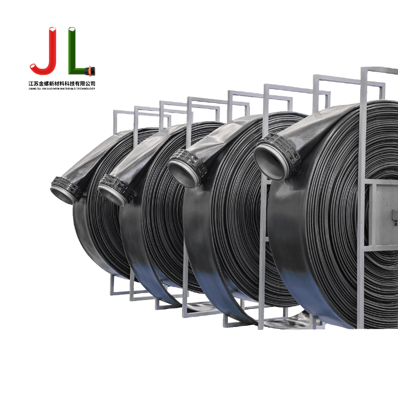 Jinluo Duplex-Laer Polyurethane Flat Officina Hose - Oleo Repugnans, Abrasione Repugnans